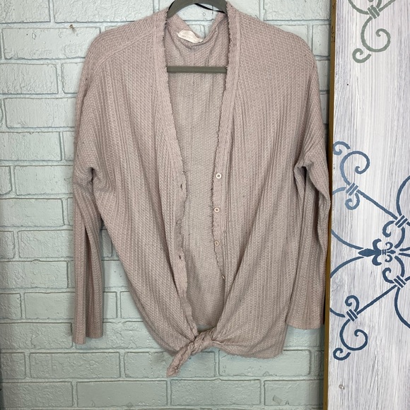 ‘Double Zero’ Blanket Cardigan Neutral Beige Size Medium - Picture 5 of 7